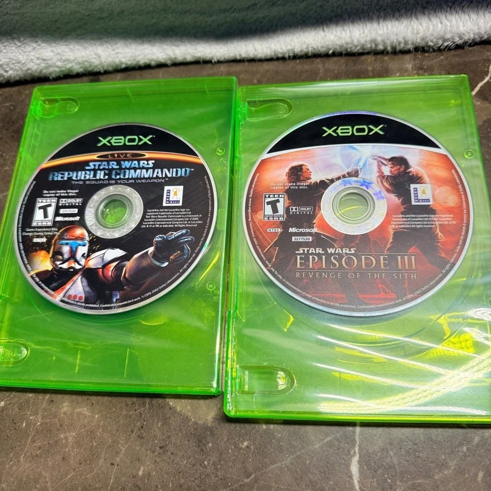 LucasArts Star Wars Xbox Game Bundle Republic Commando Episode III Sith 2-Pack